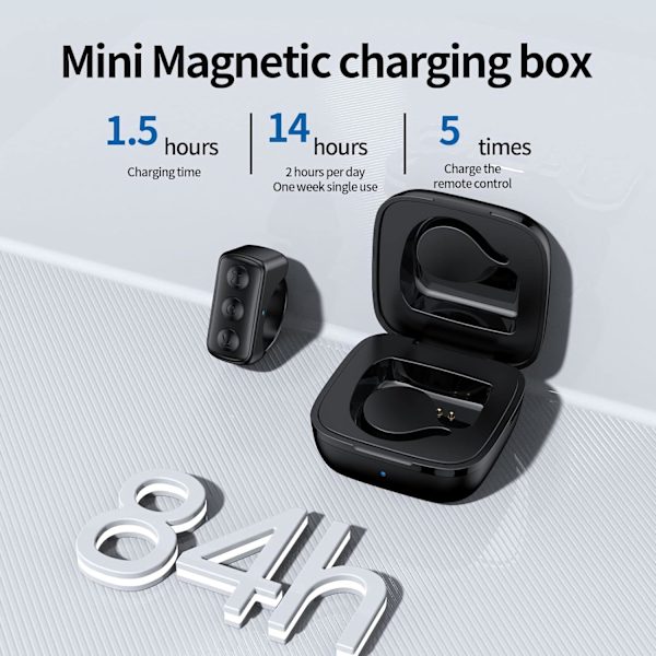 Tiktok Scrolling Ring TikTok Fjernkontroll Bluetooth Kamera Video Opptak Fjernkontroll TIK Tok Scrolling Ring Sidevender for Kindle App(D01) Black