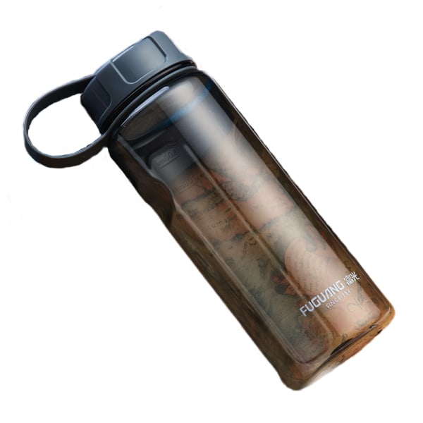 Large-capacity portable space cup outdoor sports bottle single-mouth gray/800ml