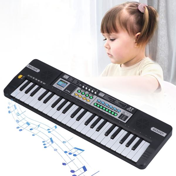 Børns elektroniske klaver 37 tangenter Mini bærbart keyboard til begynder musik instrument læring