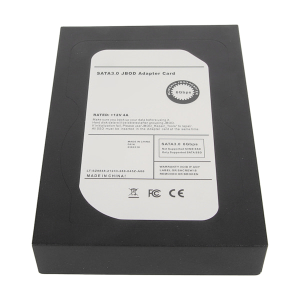 5-portars M.2 SATA SSD till 3,5-tums SATA3.0-adapter 6 Gbps JBOD-höljesadapter för Win 7 8 10 11 för 2230 2242 2260 2280 SSD