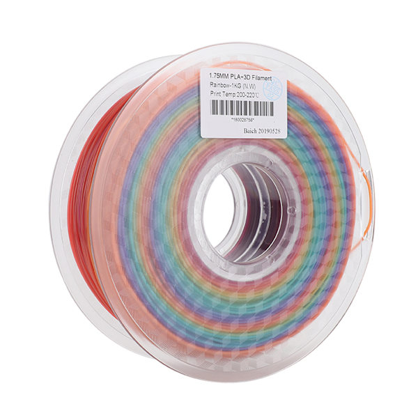 3D-skrivartillbehör PLA-filament 1,75 mm Färgglad gradientfilament 15 färger Kombination