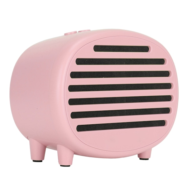 W2 Trådlös Bluetooth Bärbar Musik Högtalare Macaron Retro Fashion USB Subwoofer Rosa