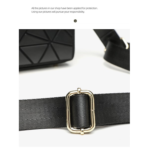 Niche Toffee Taske Mode Pendler Enkelt Skulder Crossbody Geometrisk Gitter Håndtaske