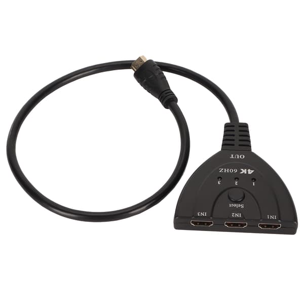 4K HD Multimedia Interface Splitter Plug and Play 4K ved 60Hz 3 i 1 ud HD Multimedia Interface Switch