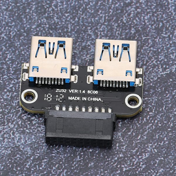Inbyggt USB3.0 till USB Hon 19PIN / 20PIN till USB Hon USB Förlängningsadapter