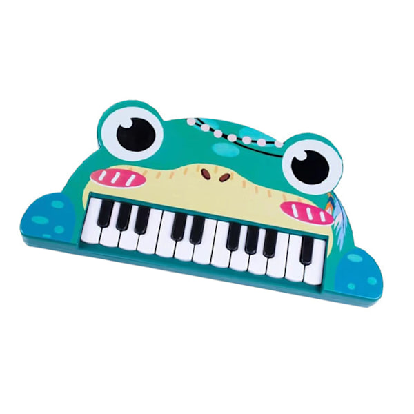 Piano Keyboard for Kids Cartoon 22 Keys Early Educational Animal Toddler Electronic Piano Toys Frog Style