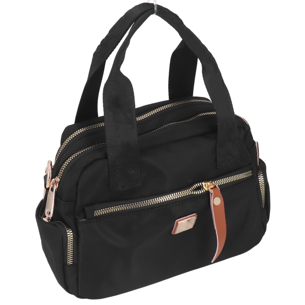 Håndtaske Lang Rem Pæn Design Nylon Enkelt Skuldertaske til Strandfest Rejse 27x11x18cm / 10.63x4.33x7.09in Black