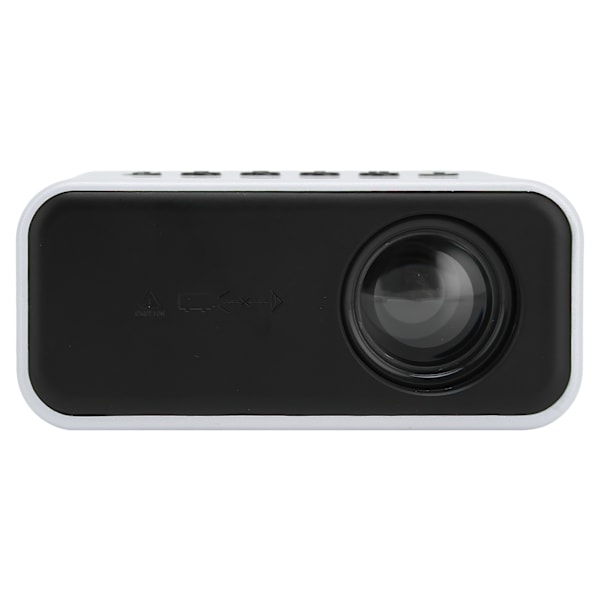 Bærbar Mini Projektor Hjemmekino Mobiltelefon Projektor for Skjermprojeksjon 100‑240V Hvit EU-plugg