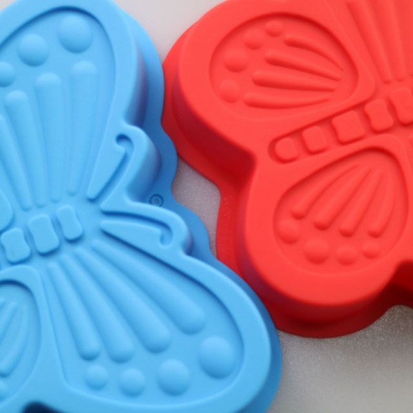 2-pack 3D fjärilskakform i silikon, fjärilsformad kakform för bakning av pajer till bröllop, jul och födelsedagstårta