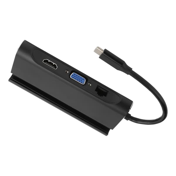 7-i-1 dockingstation USB TypeC Hub HD Multimedia Interface VGA RJ45 PD Hub Adapter