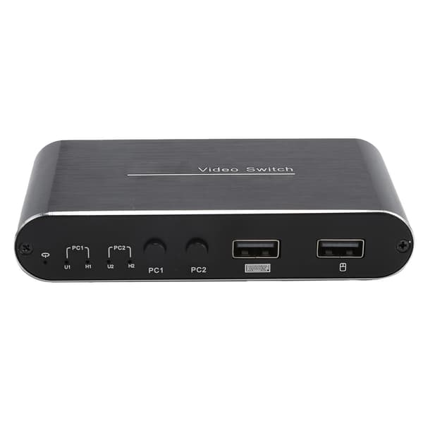 KVM-switch Plug and Play Stödjer 4K Ljud Video Konverter med USB Ström AMKVM201YT