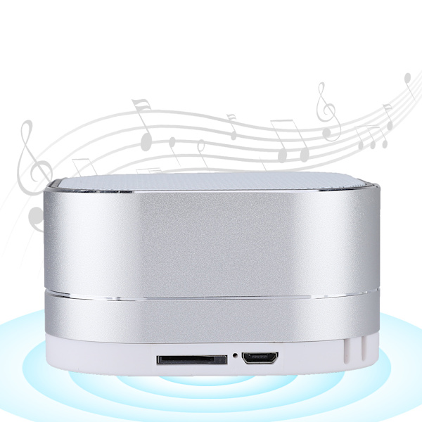 Mini kannettava langaton tietokoneen sub-woofer Bluetooth-kaiutin tukee TF-korttia (hopea)