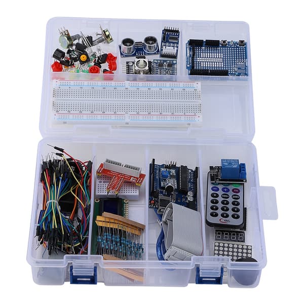 Starter Kit til 1602LCD tastatur servomotor LED relæ RTC DIY