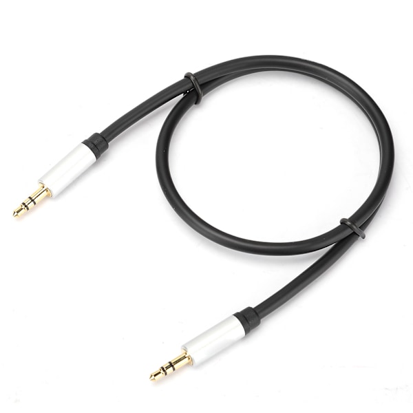 3 stk 0,5 m 3,5 mm hann til hann rett stereo lydkabel for mobiltelefon MP3-spiller PDA sølv