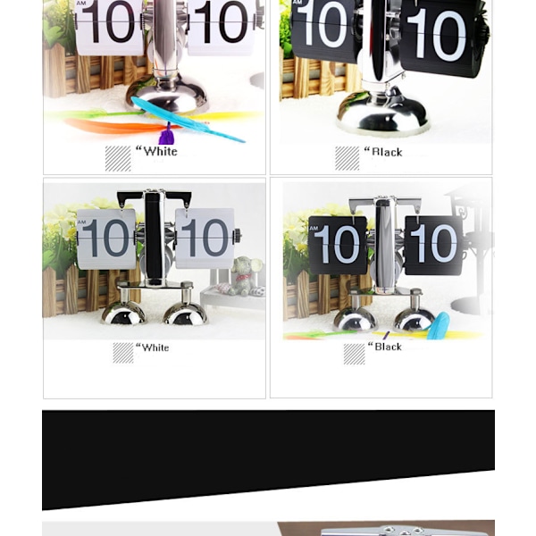SAYTAY Retro Digital Flip Down Ur - Internt Gear Betjent-Sort-1