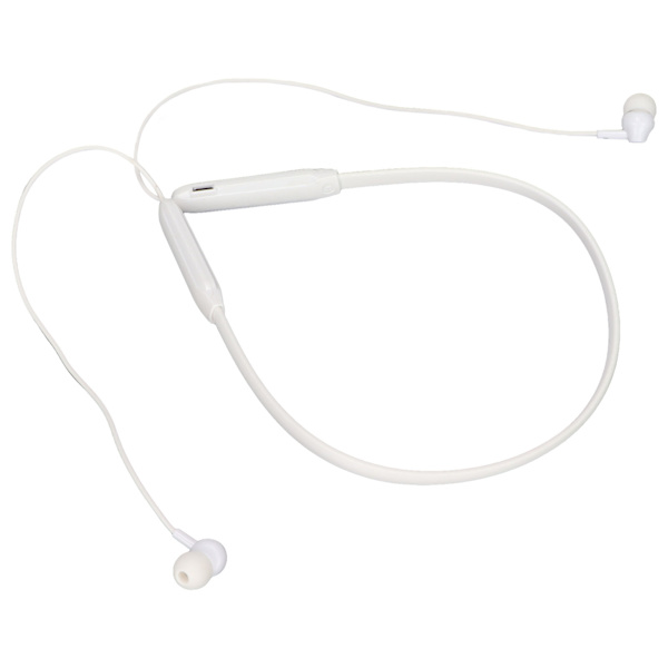 Neckband Bluetooth-hörlurar IPX7 Vattentät Brusreducering Djup Bas Lätt Trådlösa Sport-hörlurar Vit