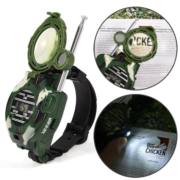 2 st Mini Barn Walkie Talkie Barnklockor Intercom Utomhus Leksak Present