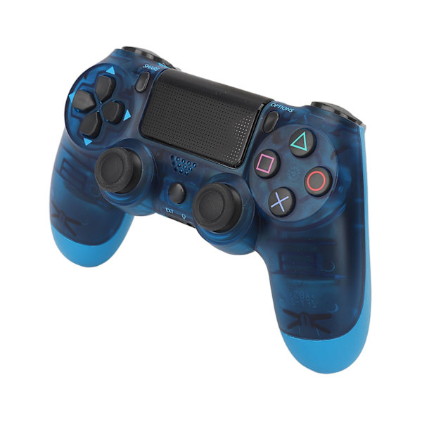 Fjernbetjening Joystick Gamepad Følsomme Knapper Ægte Vibration Forhindre Glidning Trådløs Spilcontroller til Computer Telefoner Klar Blå
