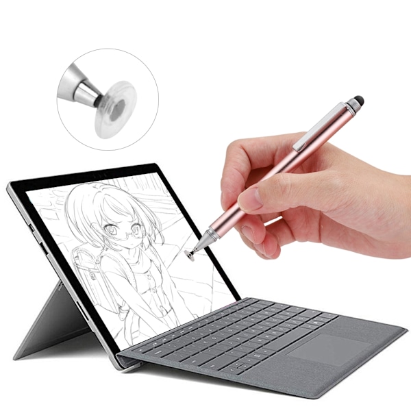 S11 Metall Frosted Oxidation Stylus Pen Universal for Tablet-datamaskiner og Mobiltelefoner Rosa