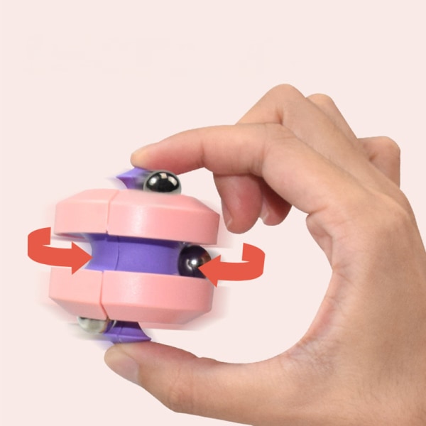 Toy, Fidget Cubes Top Spinning Toy, som stress relief & kreativa dekompressionsleksaker, pusselspel för barn Barn Vuxna (röd)