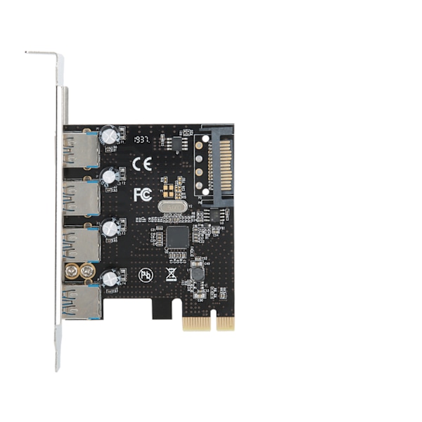 4-Port Low Impedance PCI-E till USB3.0 Expansionskort för Windows XP/ Vista / Win7 / Win8 / Win10