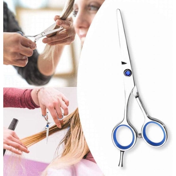 Ammattimainen tasaisesti leikatut yksikätiset sakset parturi-kampaamo ja kotikäyttöön tarkoitettu parturisakset, hienosäädettävä hiustenleikkaus miehille, naisille