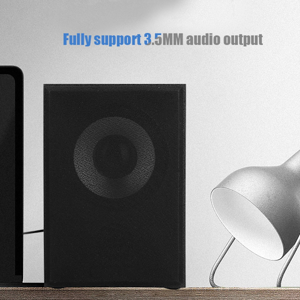 M30 Dator Trådbunden Trä 2.0 USB Högtalare Subwoofer Dubbla Högtalare för Laptop Desktop