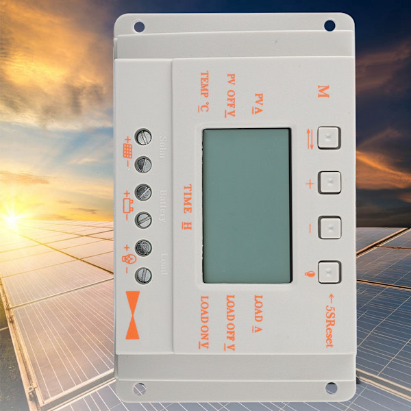 12V intelligent solcellelader MPPT solcellekontroll med LCD-skjerm (20A)