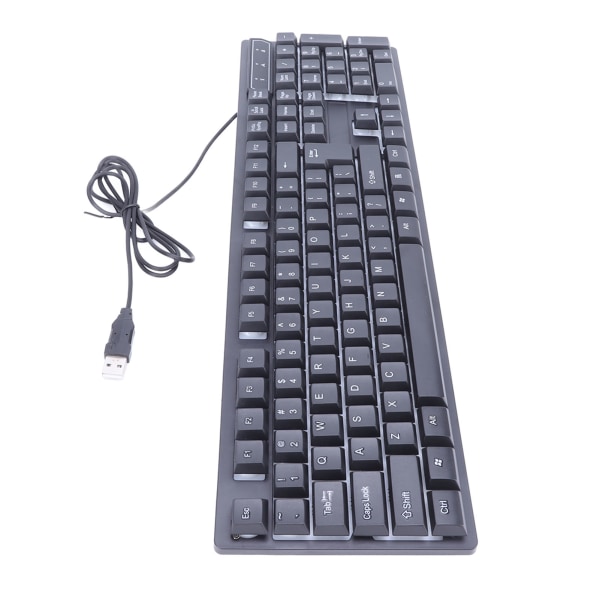 Tastatur Fargerikt Lys Stabilt 104 taster Suspendert Keycap Kablet Mekanisk Gaming Keyboard