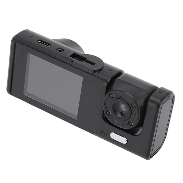3-kanals dashcam fram och bak inuti 1080P bilkamera med IR-nattseende loopinspelning G-sensor 24H parkeringsövervakning