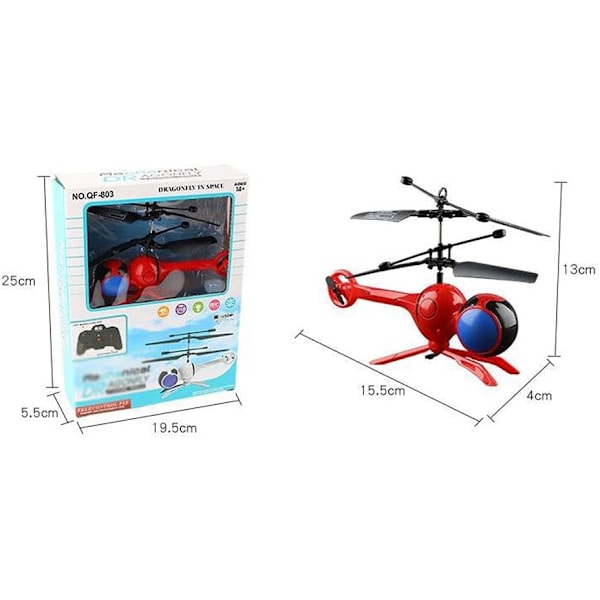 Laddningsbar Liten Mini RC-Plan 3-kanals Cartoon RC Helikopter Simuleringsflygplan med Ljus Barnets Gåva Barn Flygande Leksak