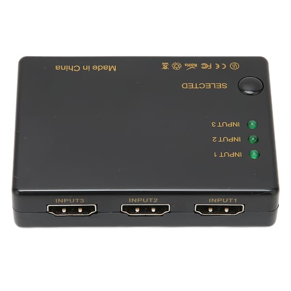 HD Multimedia Interface-grensesnittbryter HD Multimedia Interface 3 i 1 ut-bryter 4Kx2K med fjernkontroll