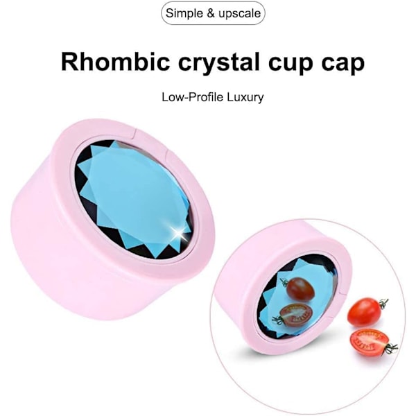 Kannettava Blenderi, Toycol Henkilökohtainen Blenderi Smoothieille ja Sekoituksille 6 Terällä, 16 Oz Mini Blenderi Kupilla Matkakannen ja USB-Latauksella Pink