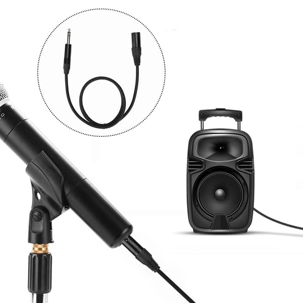 6,35 Stereo Han til XLR Han Lydkonverter Kabelforlænger Adapter Zinklegering Interface 1m