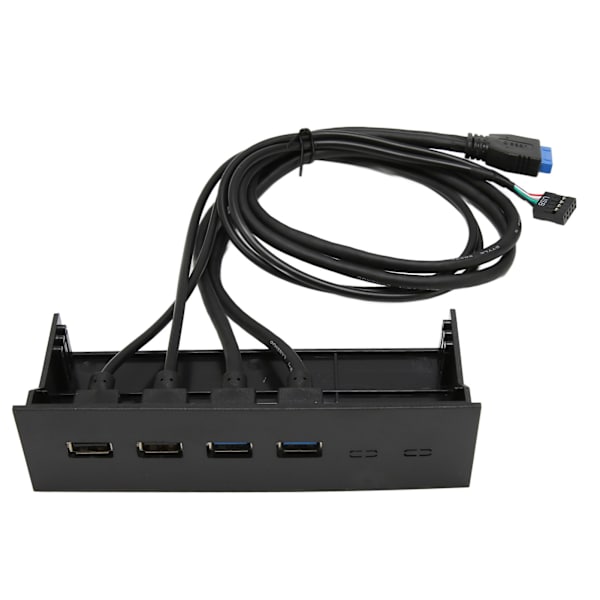 5,25 tommer USB 3.0 frontpanelhub 4 porte 5 Gbps højhastighed 19-bens USB frontpanelhub til pc