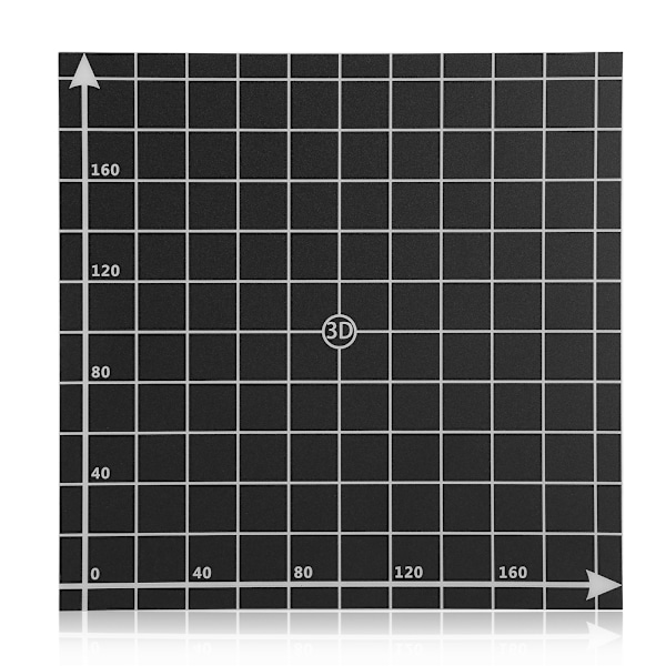 Lämpöpetialustan tarrat 3D-tulostinrakennuspinnalle Musta 200*200