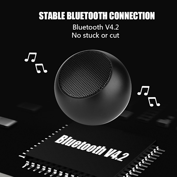 Aito langaton stereokaiutin Stereoääni Bluetooth-kaiuttimet mikrofonilla ja latausalustalla - Musta