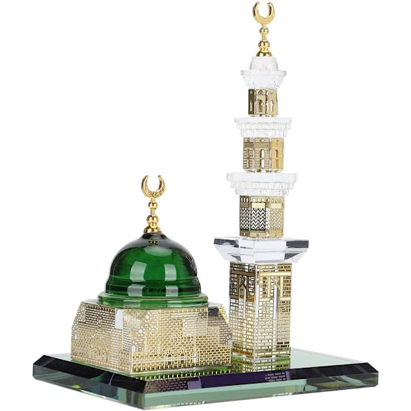 Muslimsk Kaaba-kupol Presentera Bilar Skrivbords Hantverk Moské Dekoration Prydnad Prydnadsföremål Islam Dekoration 1 Set Utility Tables