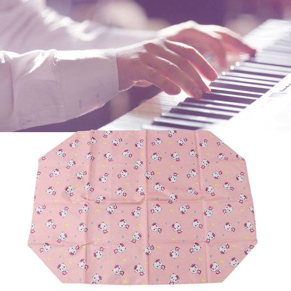 Piano-näppäimistön pölysuoja, vedenpitävä, täysi peitto, yleiskäyttöinen pölysuoja pianolle Pink 61 Keys