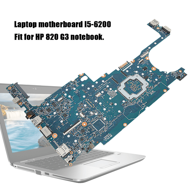 Professionell moderkort I5-6200 för HP 820 G3 bärbara datorer ABS + Chip PC Notebook Accessorry