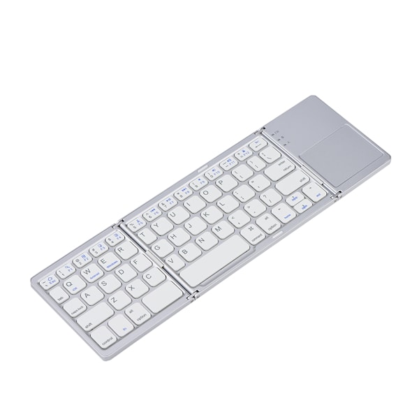 Tri-fold Bluetooth trådløst tastatur Mini bærbar touchpad til IOS/Android/Windows Guld