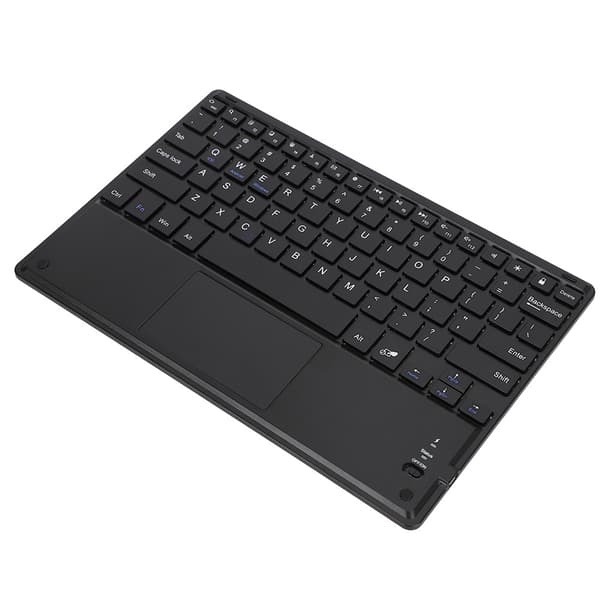Ultra tynd trådløst Bluetooth-tastatur med touchpad til Windows PC Android-telefon Tablet