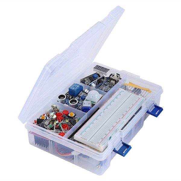 Ammattimainen aloituspakkaus DIY-aloittelijoille LCD-anturille Servomoottorille Releelle RTC
