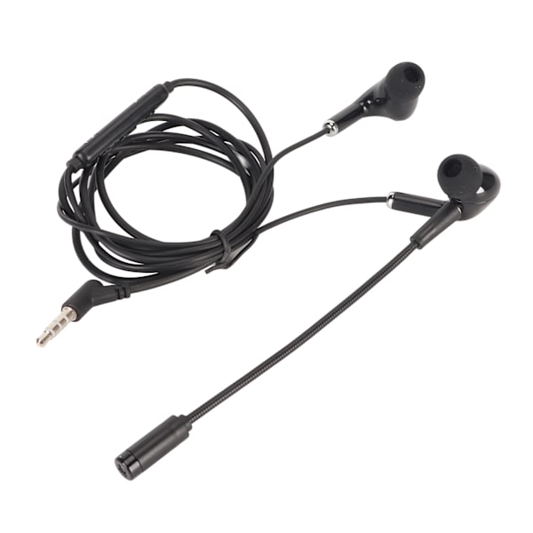 Trådbundna spelhörlurar 3,5 mm plugg brusreducerande stereo justerbar mikrofon spelhörlurar för PS4 för Xbox One PC bärbar dator
