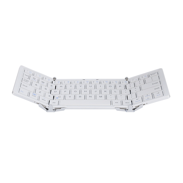 Bluetooth trådløst foldbart tastatur, foldbart genopladeligt tastatur, sort