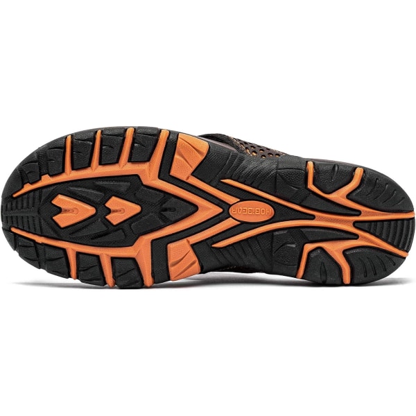 Herr Sport Flip Flops Komfort Casual Thong Sandaler Utomhus Brown/Orange 43