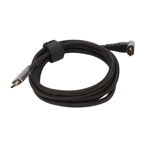 90 graders USB C-kabel 4K 60Hz stöder PD100W Typ C 3.1 Gen2 Full Function USB C snabbladdningskabel för Steam Deck 150cm/59.1in