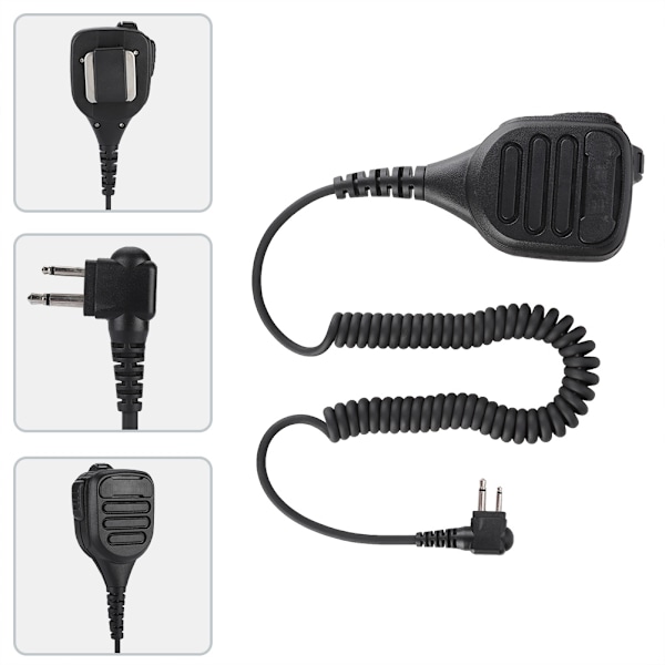 M-kontakt högtalare handmikrofon axelmikrofon för GP3688/CP200/CT450/PMR446/TC-500/PX-508