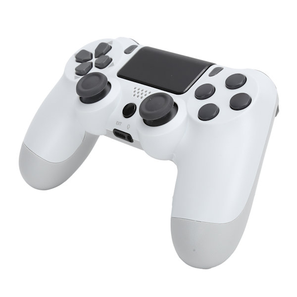 Trådlös handkontroll Gamepad med pekskärm Ljudfunktion USB-kabel för PS4 / PS4 Pro / PS4 SlimVit
