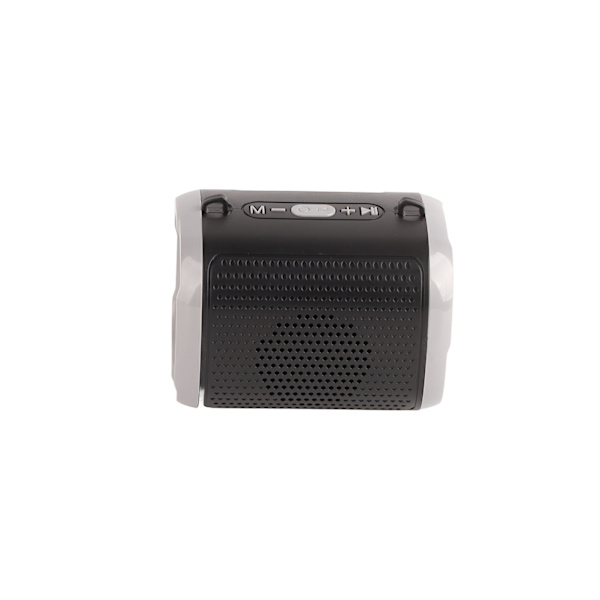 Bærbar Bluetooth-højttaler med subwoofer, høj lydstyrke, lille trådløs højttaler til udendørs hjem, sort AI Smart-version